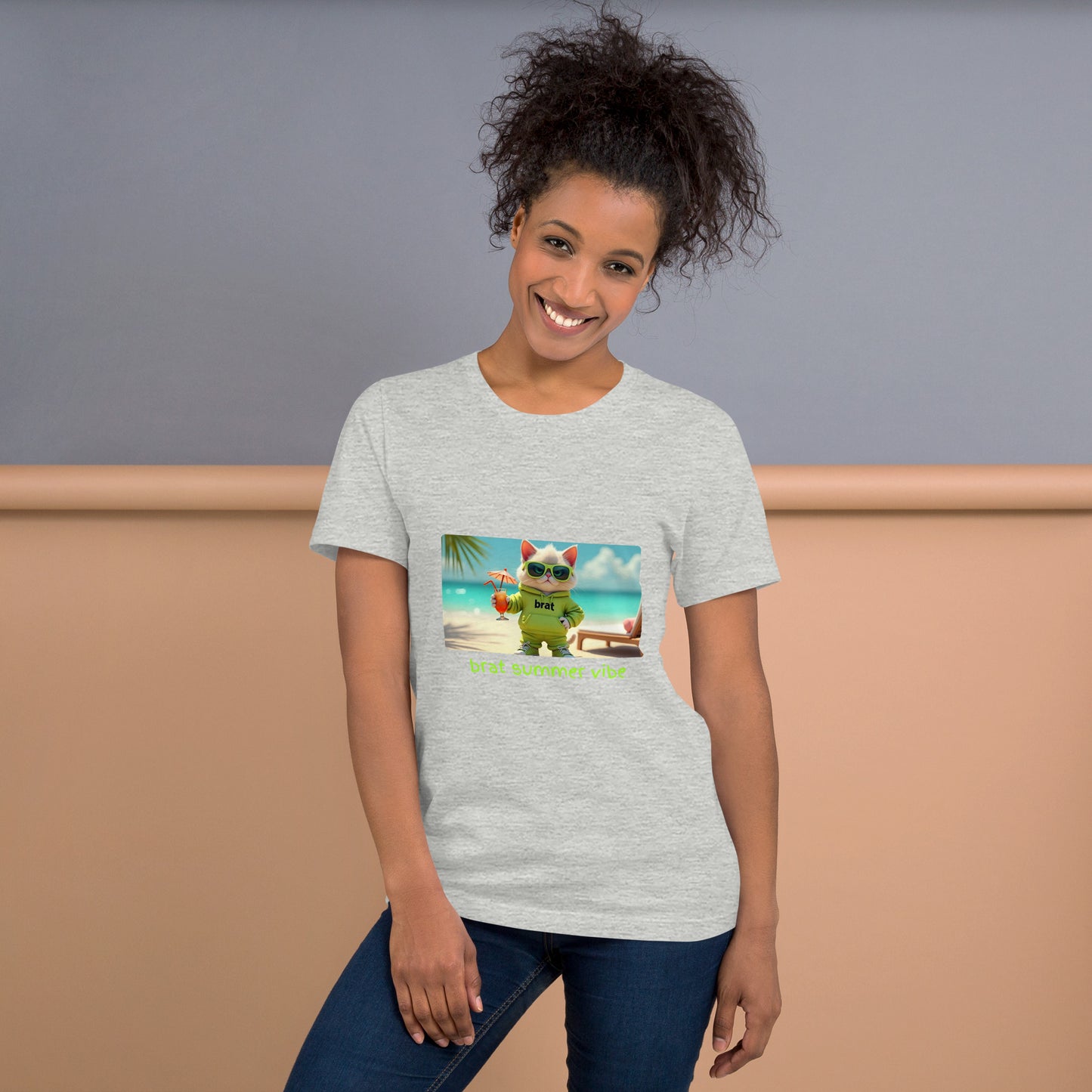 Kitty Cat Brat Summer Vibe (Unisex T-Shirt)