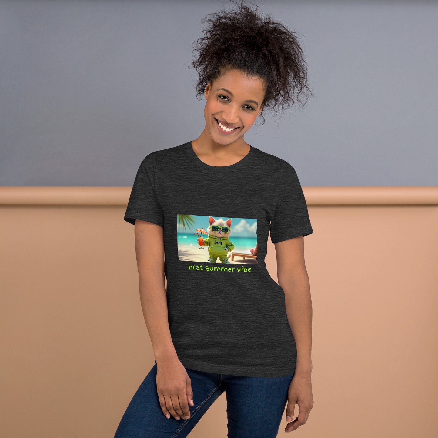 Kitty Cat Brat Summer Vibe (Unisex T-Shirt)