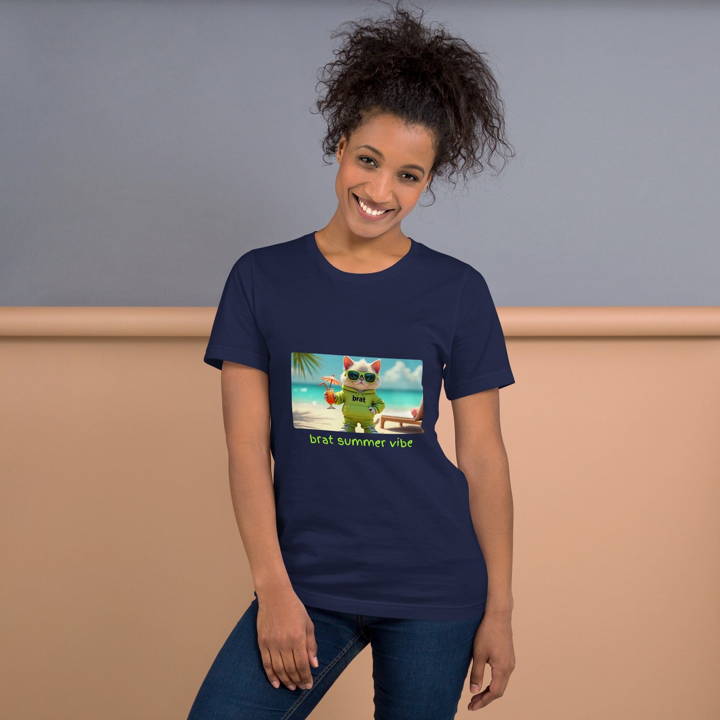 Kitty Cat Brat Summer Vibe (Unisex T-Shirt)