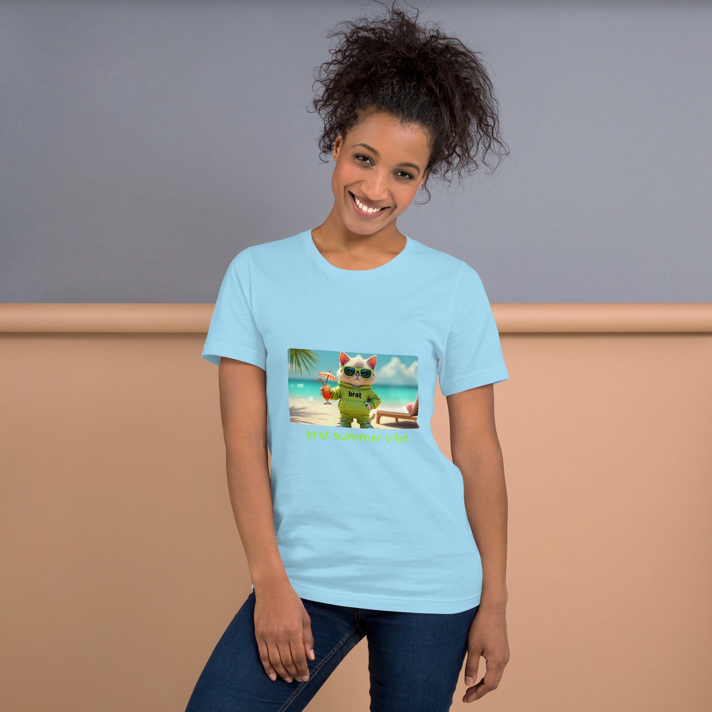Kitty Cat Brat Summer Vibe (Unisex T-Shirt)