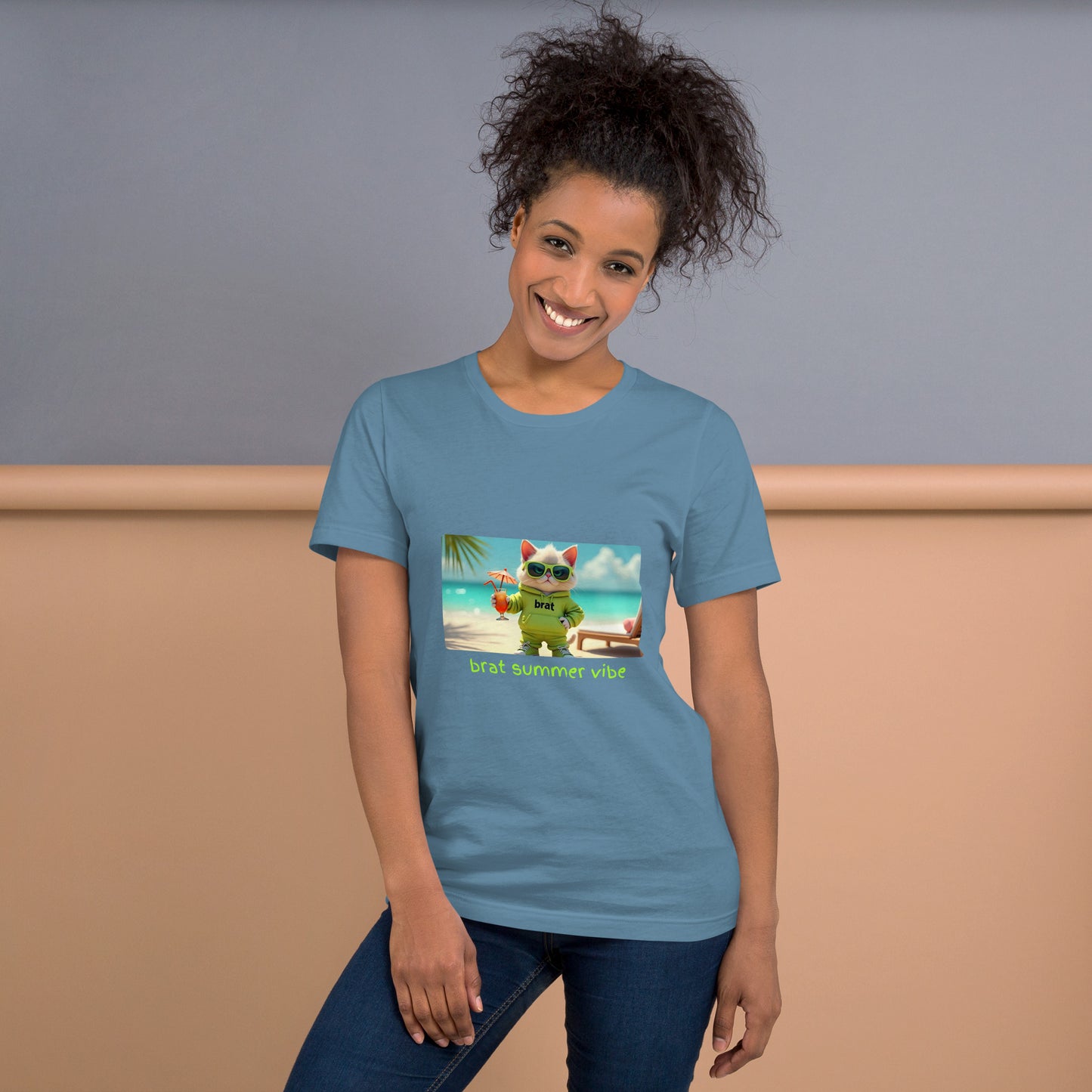 Kitty Cat Brat Summer Vibe (Unisex T-Shirt)
