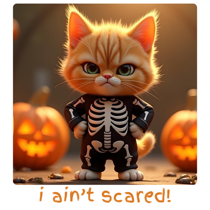 I Ain't Scared! Me no Scaredy Cat! (Unisex T-Shirt)