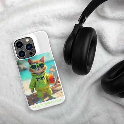 Kitty Cat Brat Summer Vibe case for iPhone®