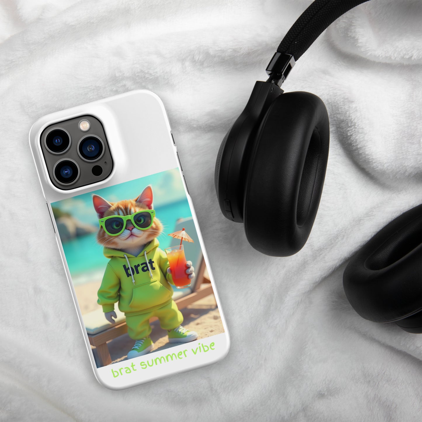 Kitty Cat Brat Summer Vibe case for iPhone®