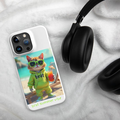 Kitty Cat Brat Summer Vibe case for iPhone®