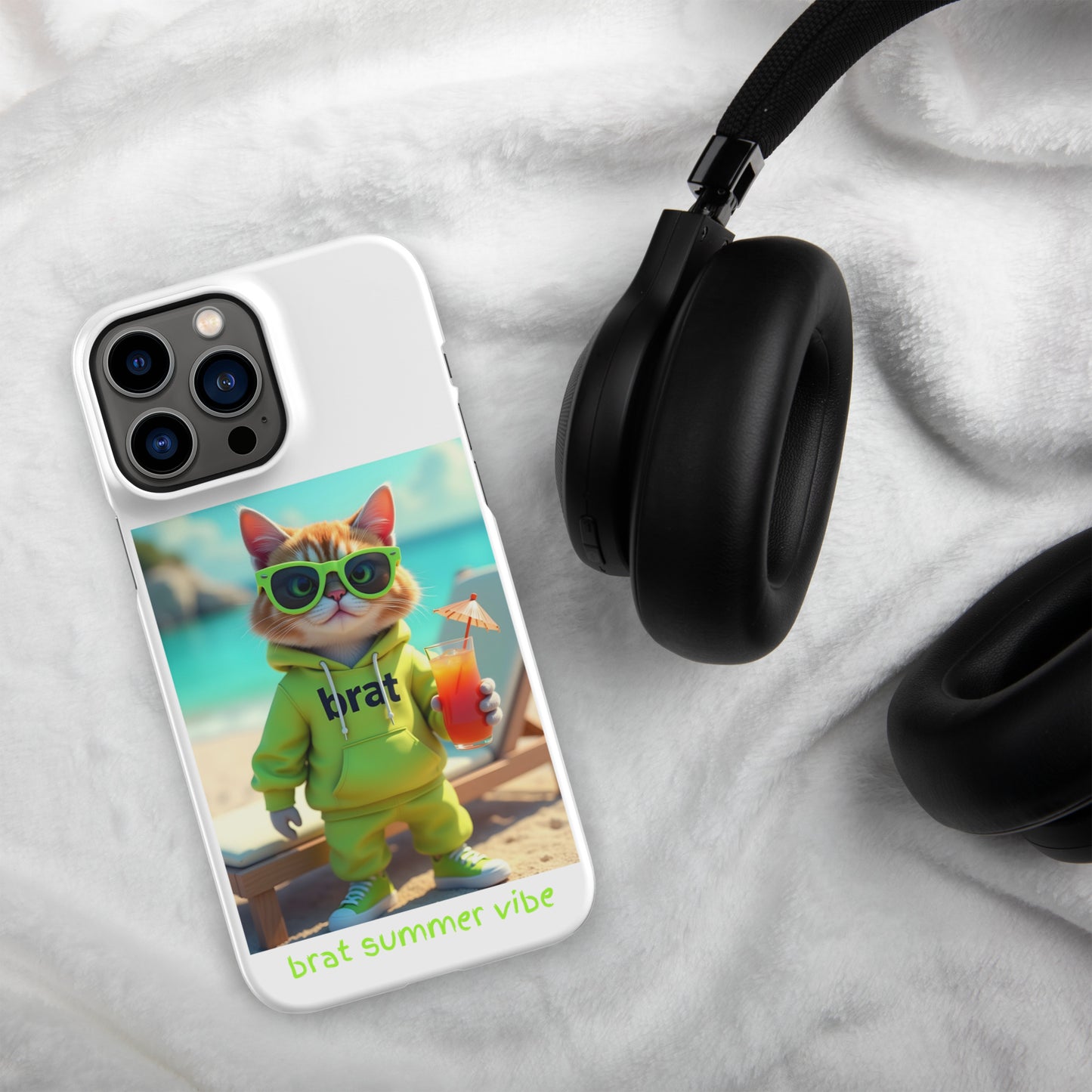 Kitty Cat Brat Summer Vibe case for iPhone®