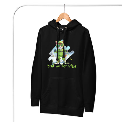 Kitty Cat Brat Winter Vibes - Slopes Edition (Unisex Hoodie)