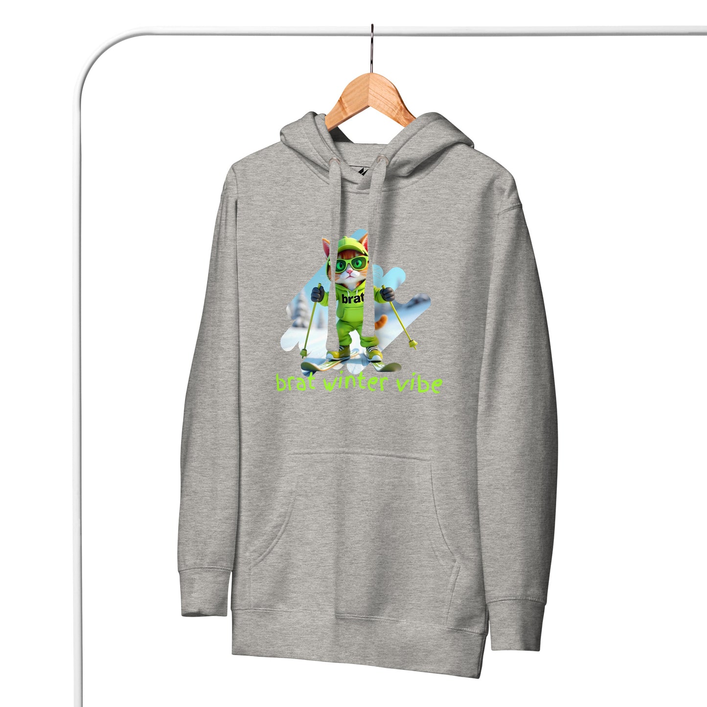 Kitty Cat Brat Winter Vibes - Slopes Edition (Unisex Hoodie)