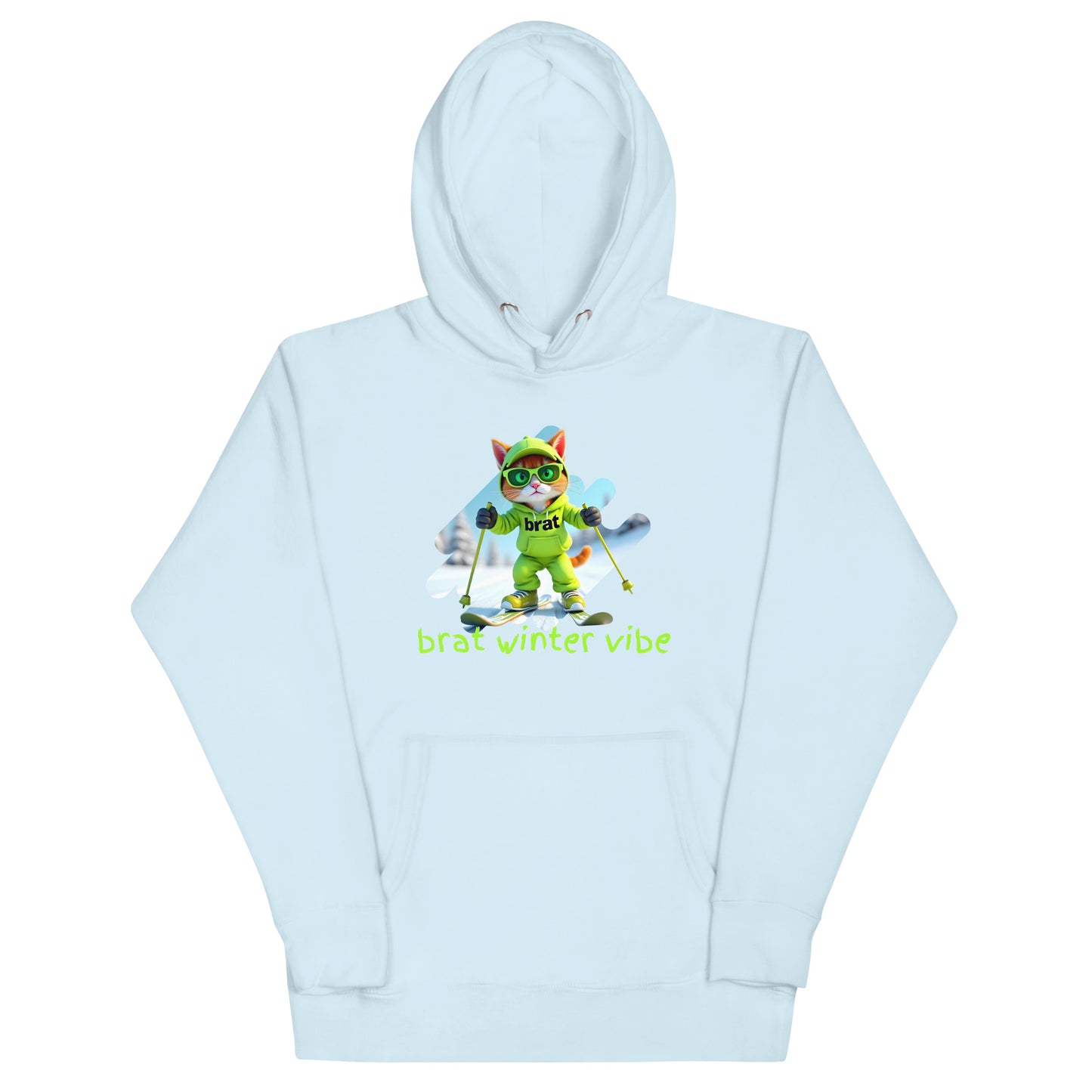 Kitty Cat Brat Winter Vibes - Slopes Edition (Unisex Hoodie)