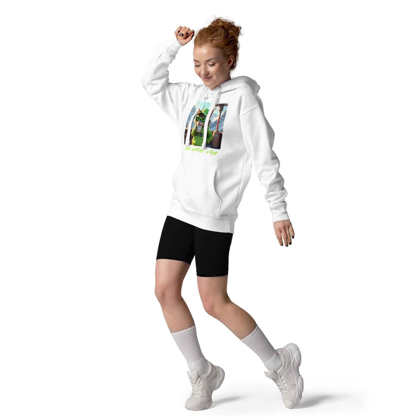 Kitty Cat Brat Winter Vibe - Alps Edition (Unisex Hoodie)