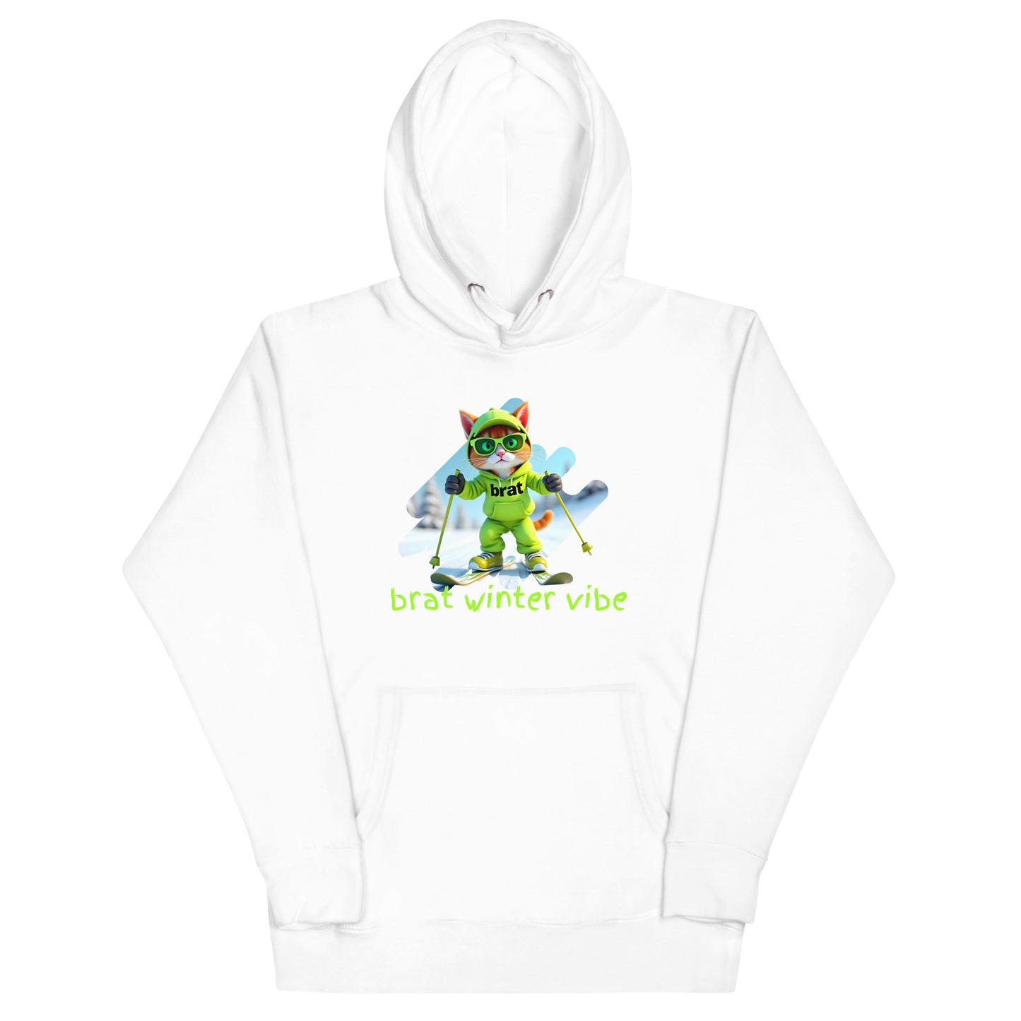 Kitty Cat Brat Winter Vibes - Slopes Edition (Unisex Hoodie)