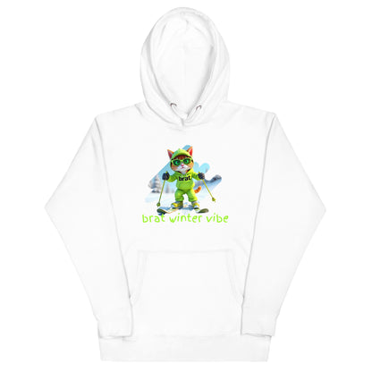 Kitty Cat Brat Winter Vibes - Slopes Edition (Unisex Hoodie)