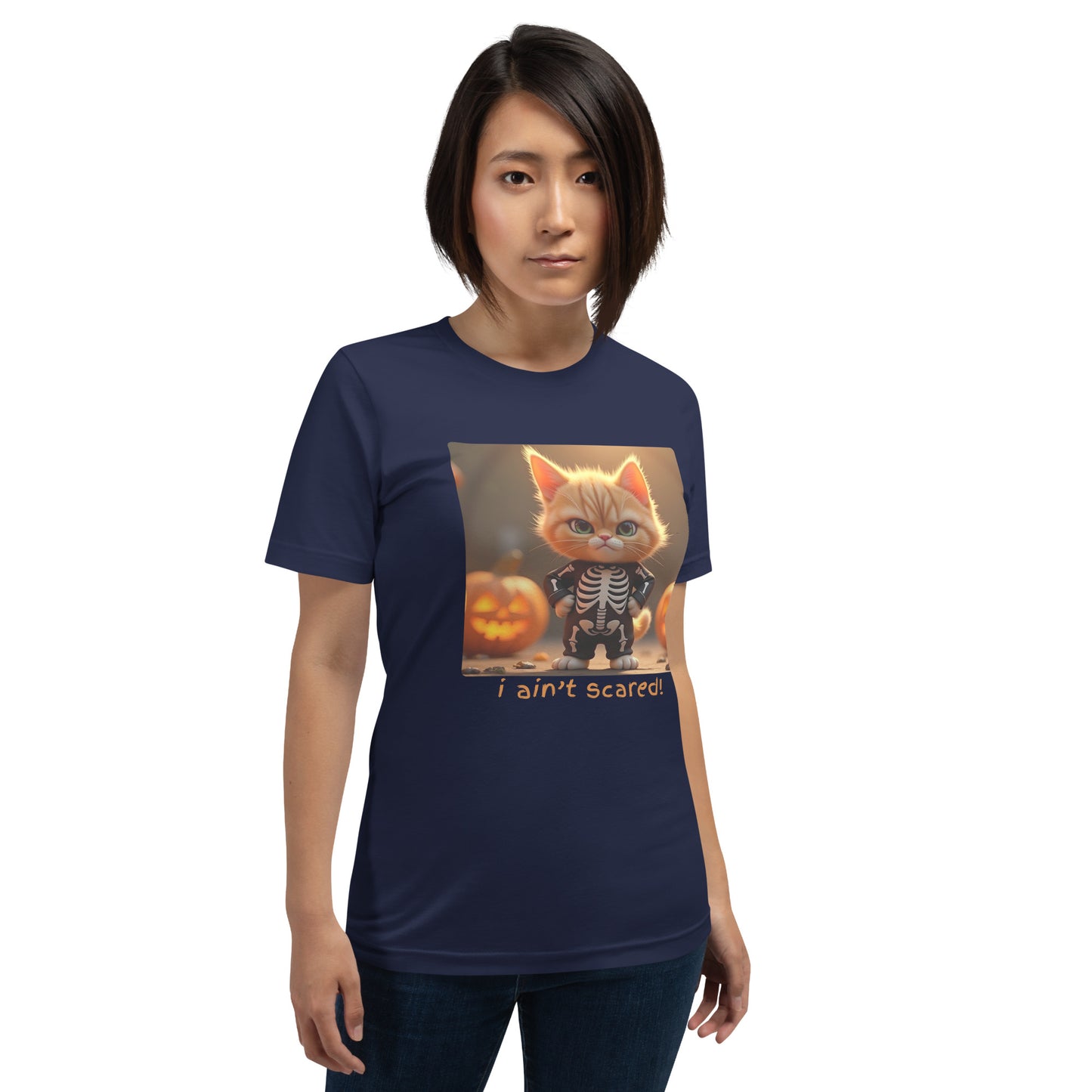 I Ain't Scared! Me no Scaredy Cat! (Unisex T-Shirt)