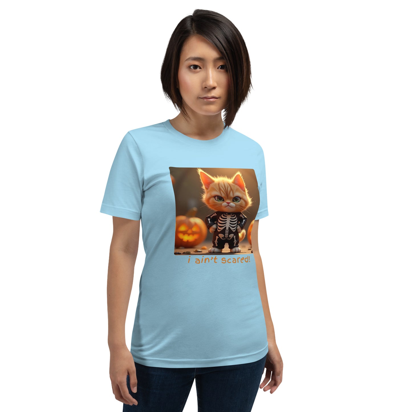 I Ain't Scared! Me no Scaredy Cat! (Unisex T-Shirt)